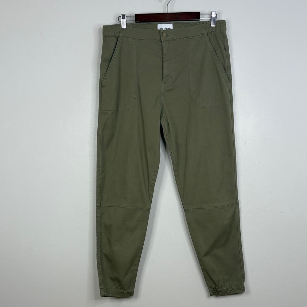 DU/ER Joggers Women 33 Olive Green Live Free High Rise Pant Comfy Stretch Travel